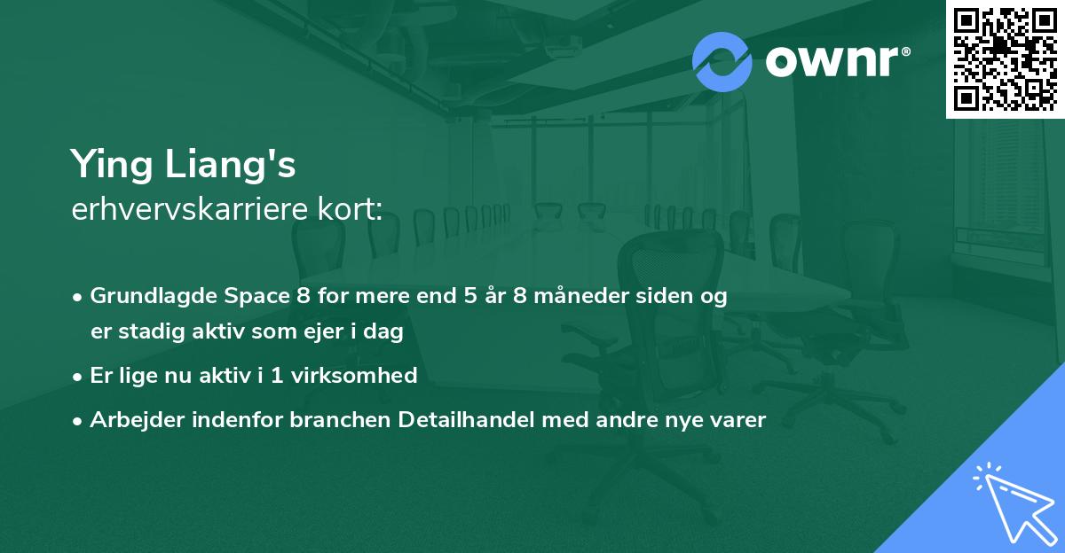 Ying Liang's erhvervskarriere kort