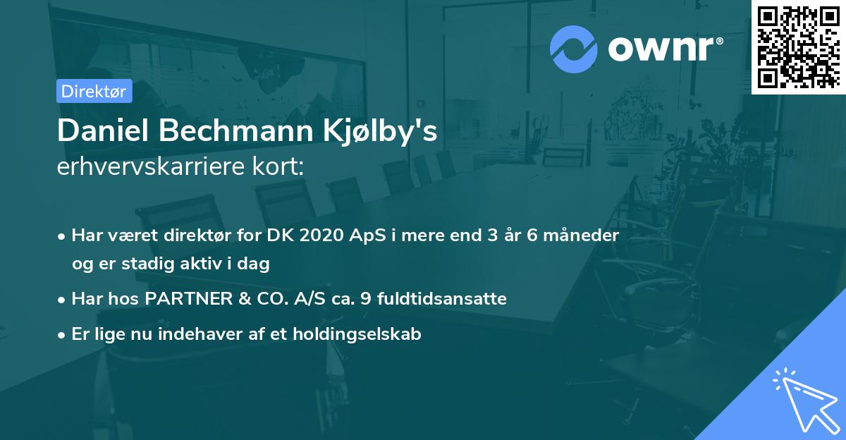 Daniel Bechmann Kjølby's erhvervskarriere kort