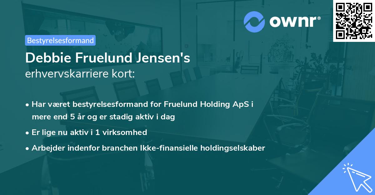 Debbie Fruelund Jensen's erhvervskarriere kort
