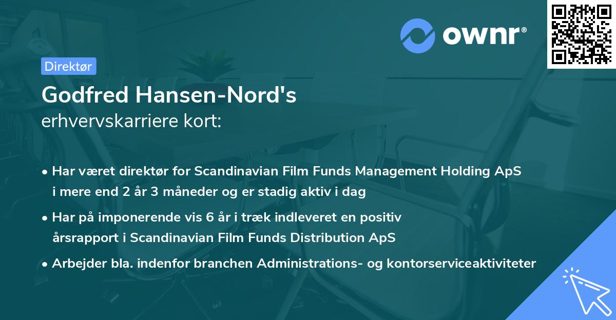 Godfred Hansen-Nord's erhvervskarriere kort