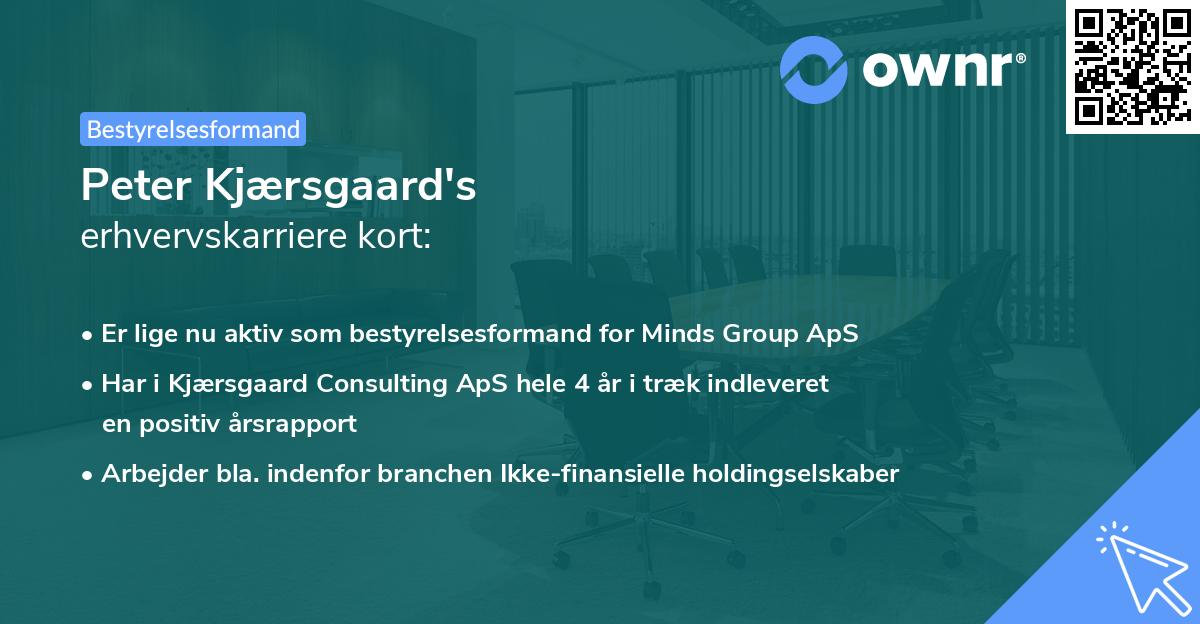 Peter Kjærsgaard's erhvervskarriere kort