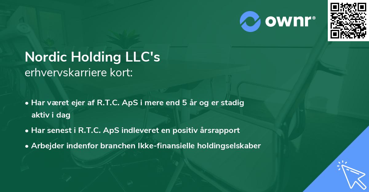 Nordic Holding LLC's erhvervskarriere kort