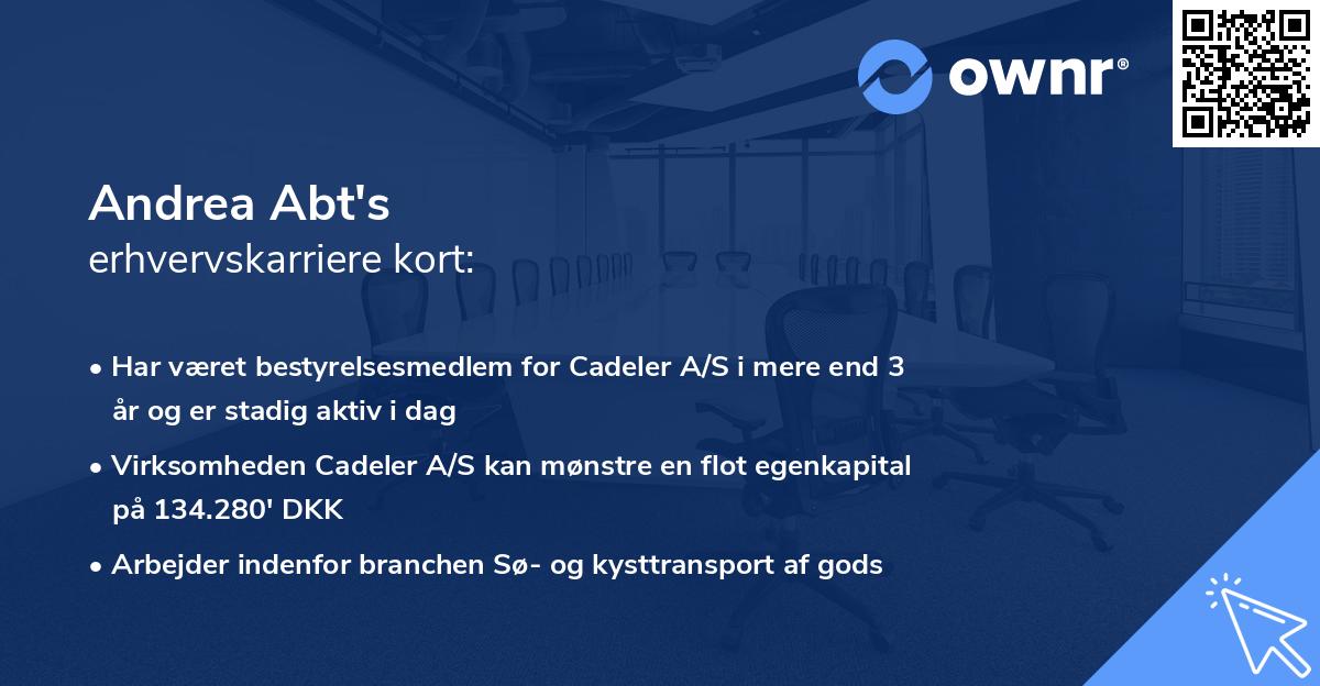 Andrea Abt's erhvervskarriere kort