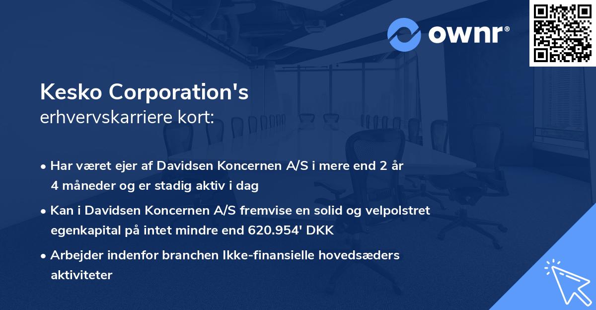 Kesko Corporation's erhvervskarriere kort