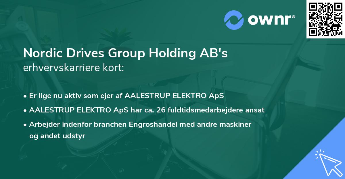 Nordic Drives Group Holding AB's erhvervskarriere kort