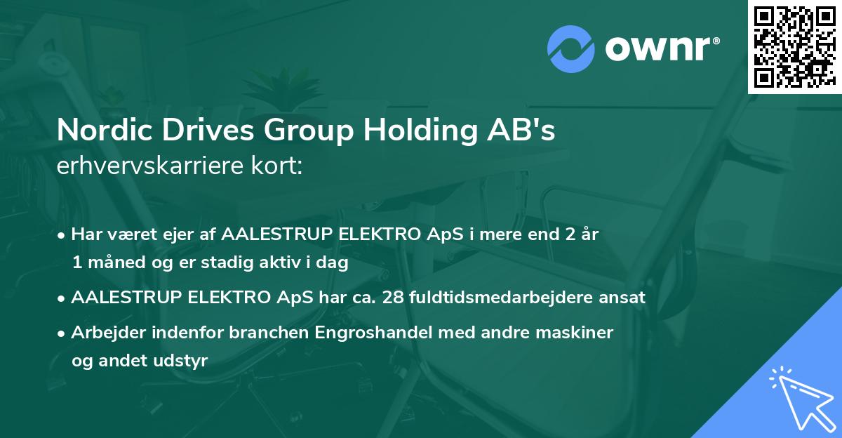 Nordic Drives Group Holding AB's erhvervskarriere kort