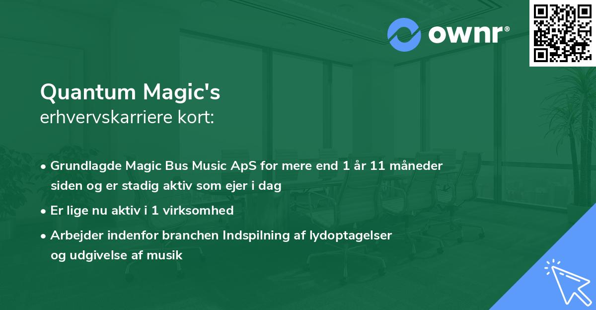 Quantum Magic's erhvervskarriere kort