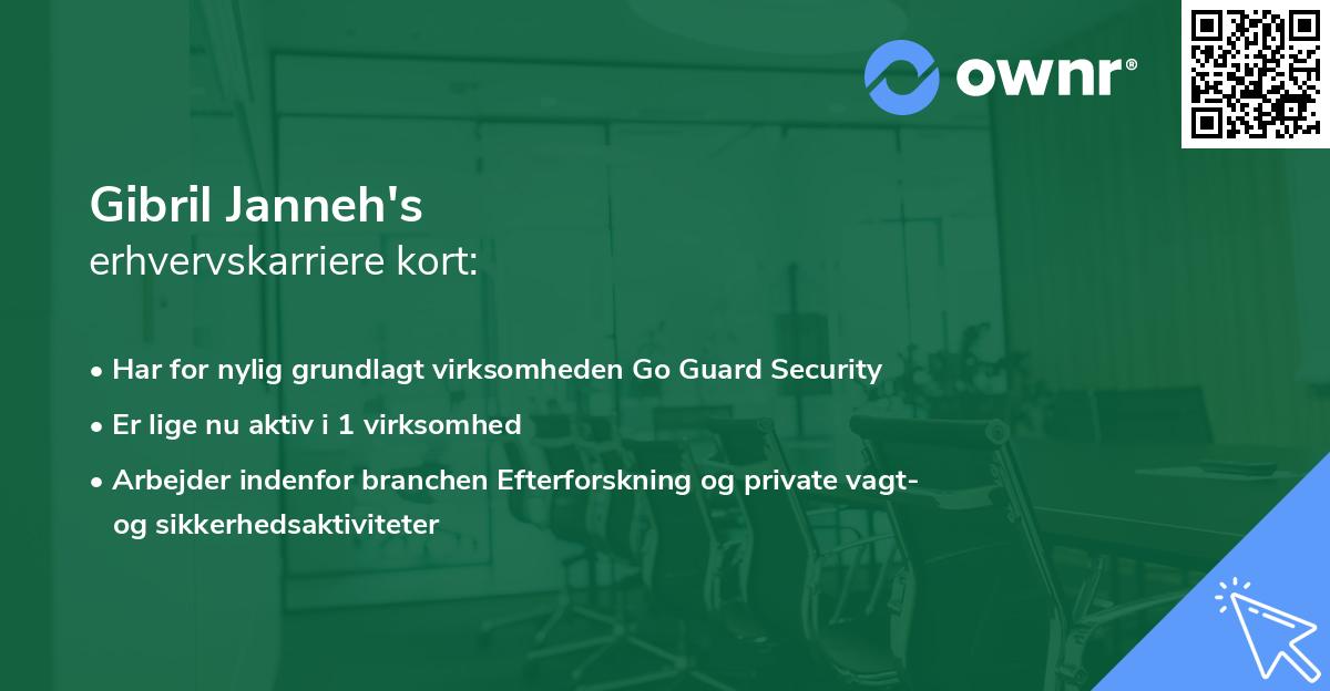 Gibril Janneh's erhvervskarriere kort
