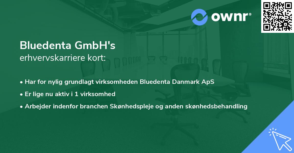 Bluedenta GmbH's erhvervskarriere kort
