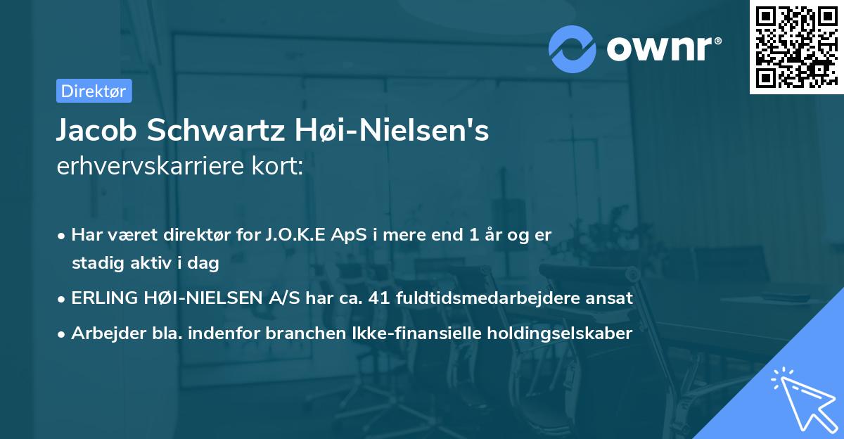 Jacob Schwartz Høi-Nielsen's erhvervskarriere kort