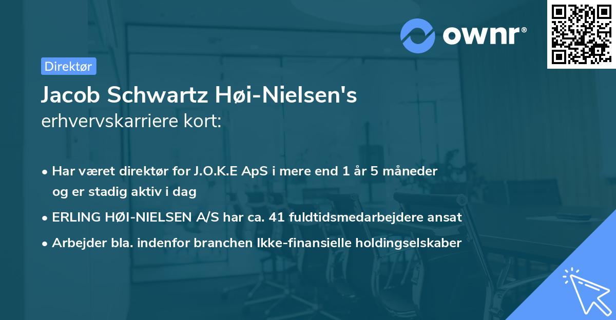 Jacob Schwartz Høi-Nielsen's erhvervskarriere kort