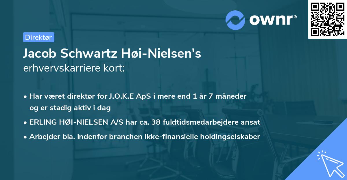Jacob Schwartz Høi-Nielsen's erhvervskarriere kort