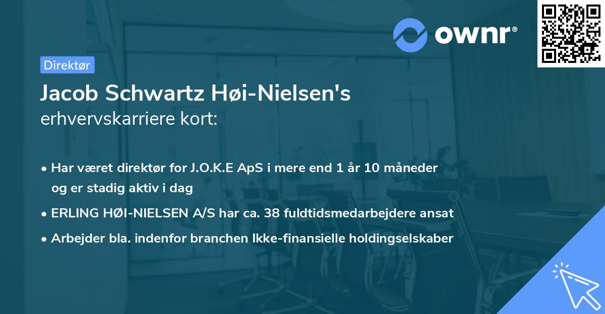 Jacob Schwartz Høi-Nielsen's erhvervskarriere kort