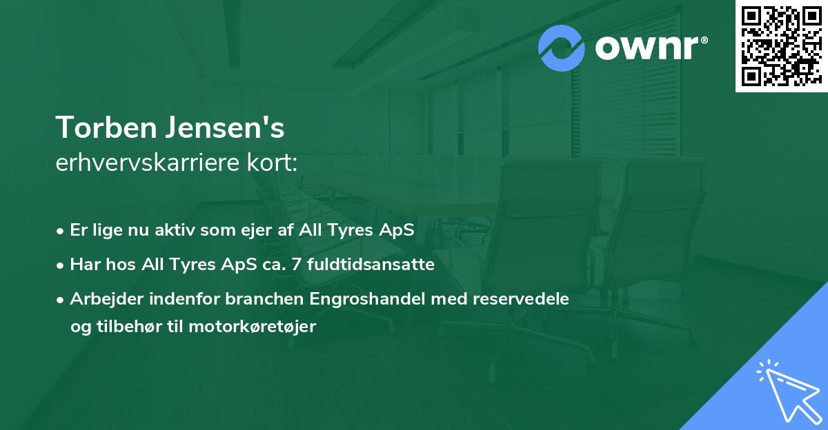 Torben Jensen's erhvervskarriere kort