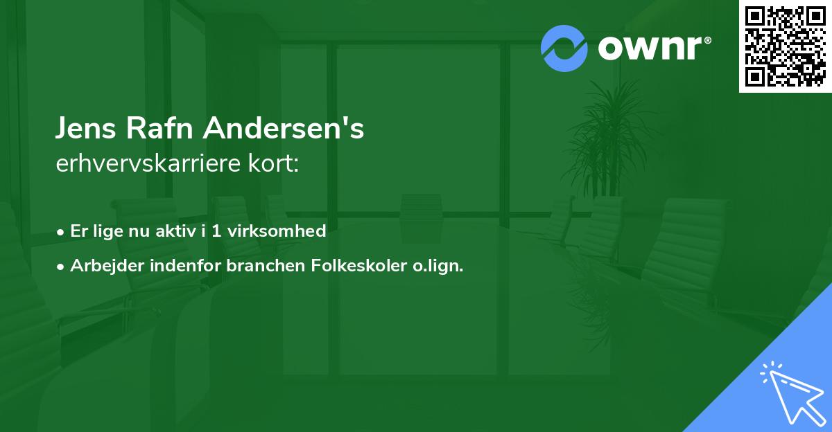 Jens Rafn Andersen's erhvervskarriere kort