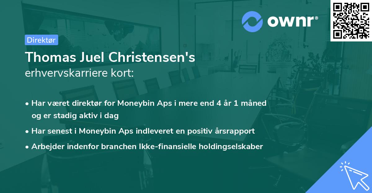 Thomas Juel Christensen's erhvervskarriere kort