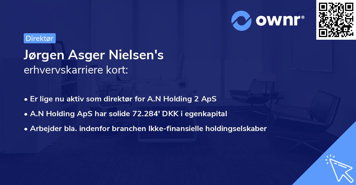 Jørgen Asger Nielsen's erhvervskarriere kort