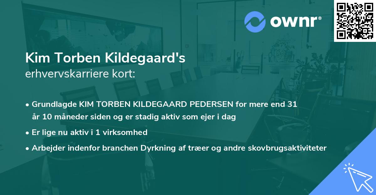 Kim Torben Kildegaard's erhvervskarriere kort