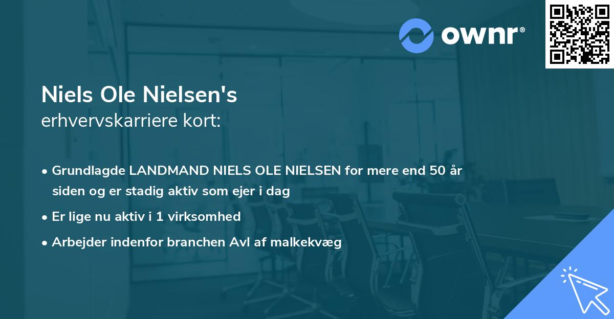 Niels Ole Nielsen's erhvervskarriere kort
