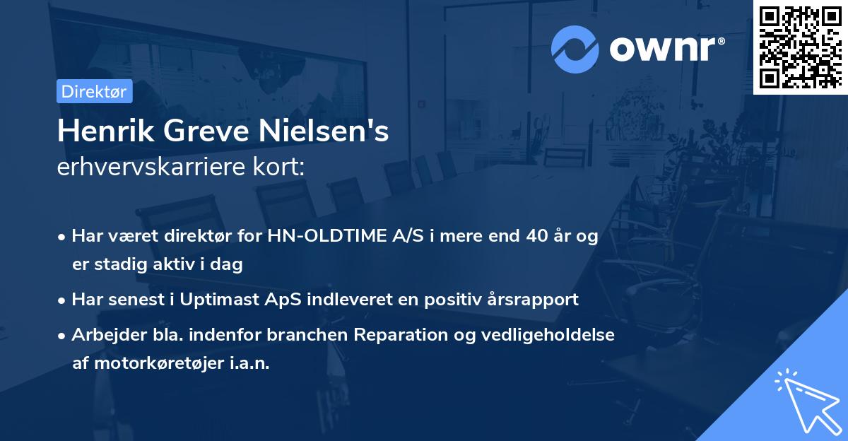 Henrik Greve Nielsen's erhvervskarriere kort