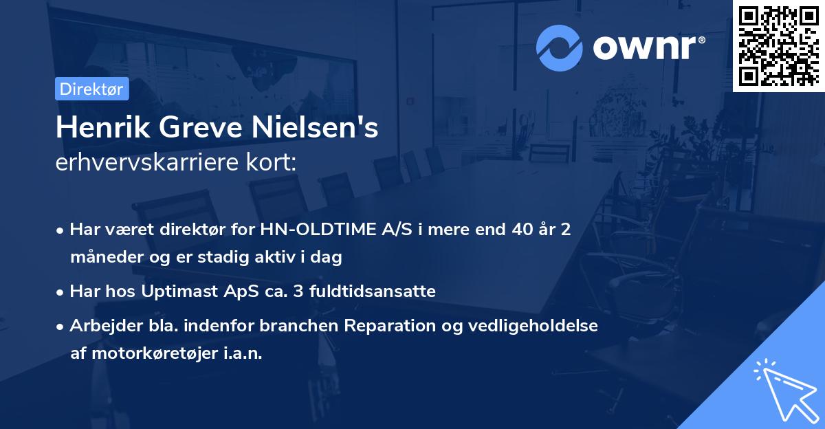 Henrik Greve Nielsen's erhvervskarriere kort
