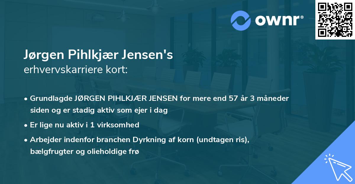 Jørgen Pihlkjær Jensen's erhvervskarriere kort