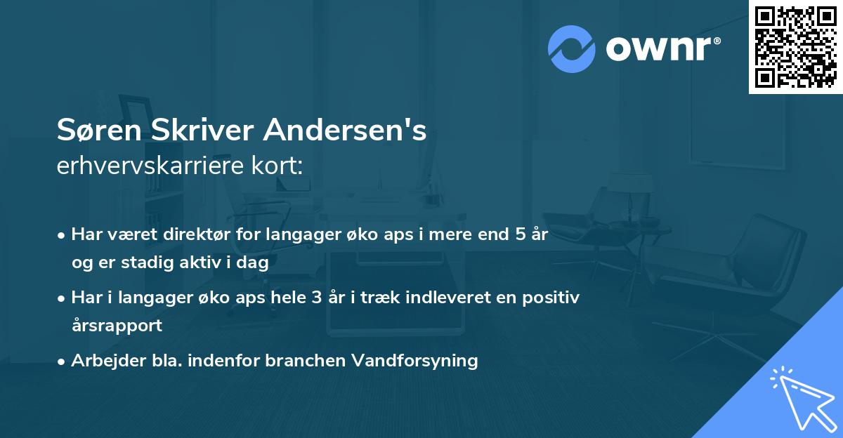 Søren Skriver Andersen's erhvervskarriere kort