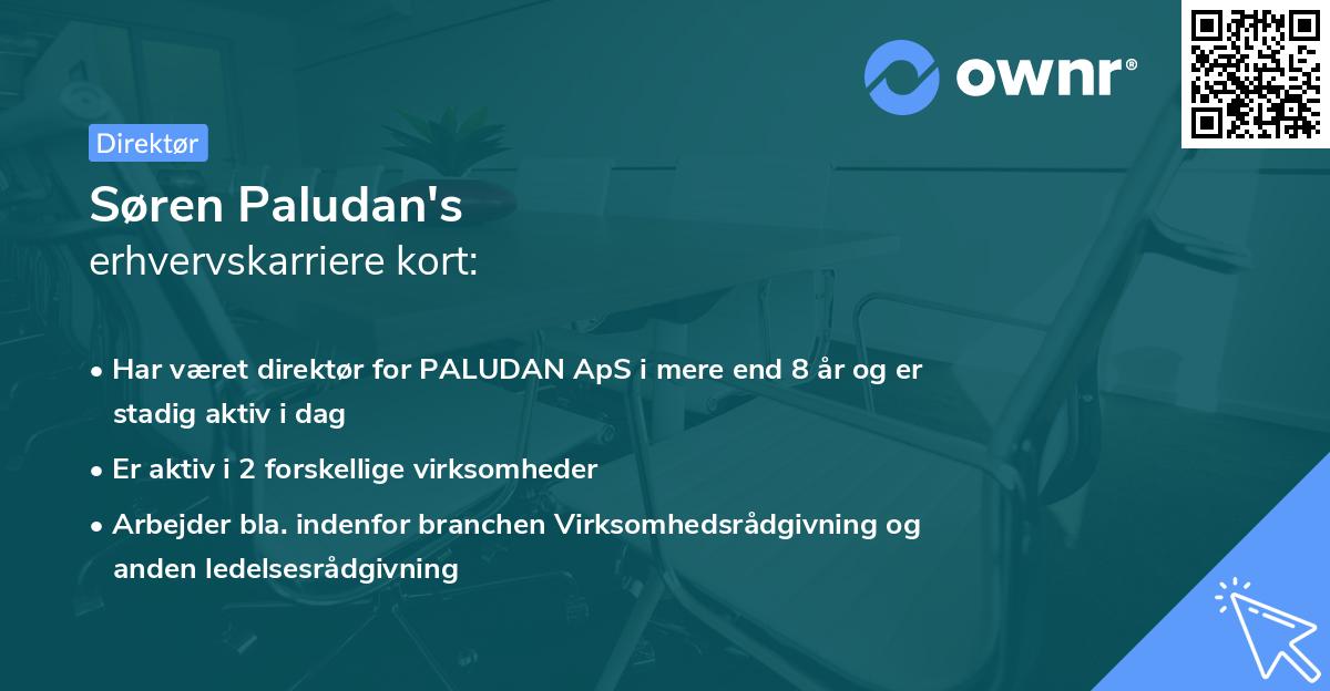 Søren Paludan's erhvervskarriere kort
