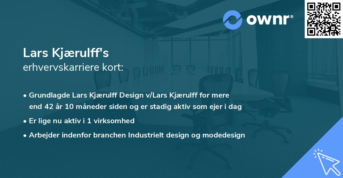 Lars Kjærulff's erhvervskarriere kort