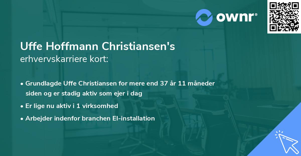 Uffe Hoffmann Christiansen's erhvervskarriere kort