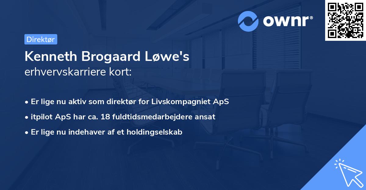 Kenneth Brogaard Løwe's erhvervskarriere kort