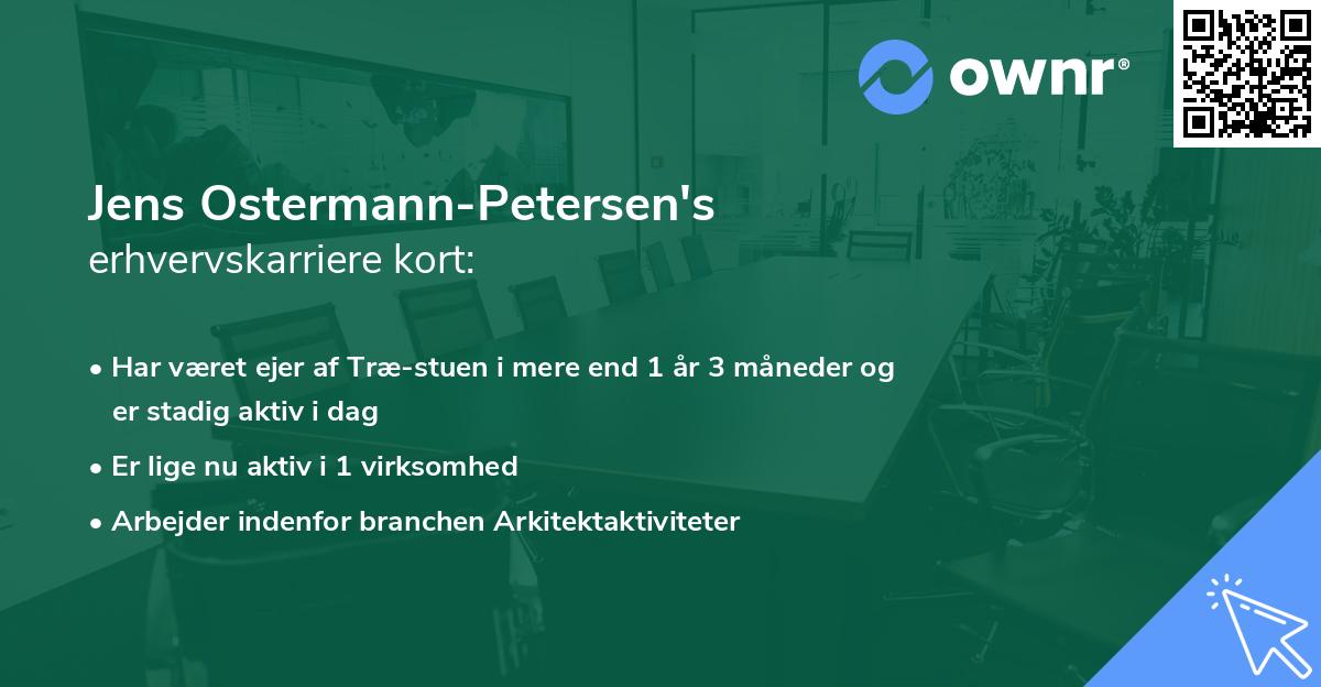 Jens Ostermann-Petersen's erhvervskarriere kort