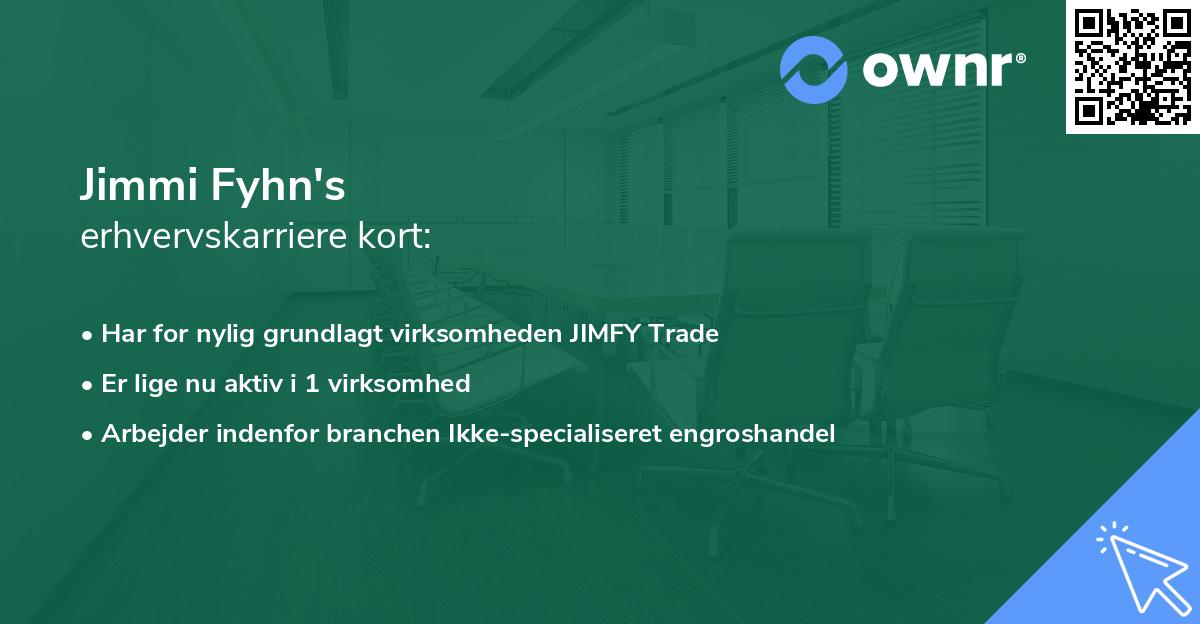 Jimmi Fyhn's erhvervskarriere kort