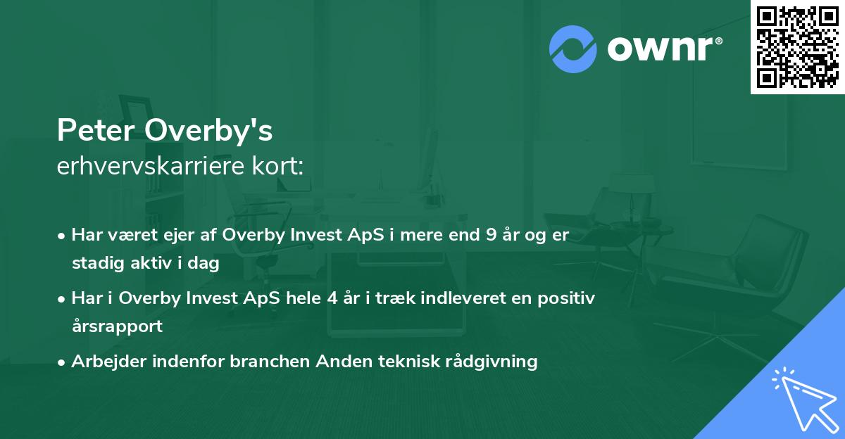 Peter Overby's erhvervskarriere kort