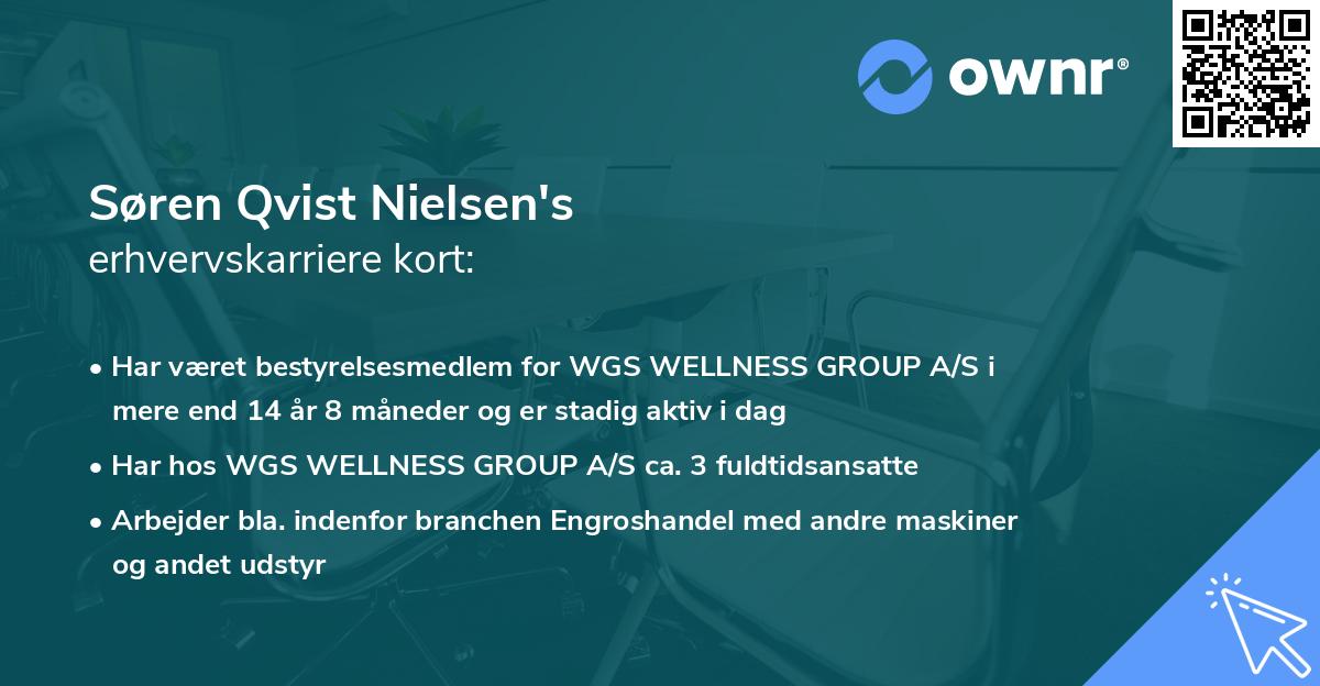 Søren Qvist Nielsen's erhvervskarriere kort
