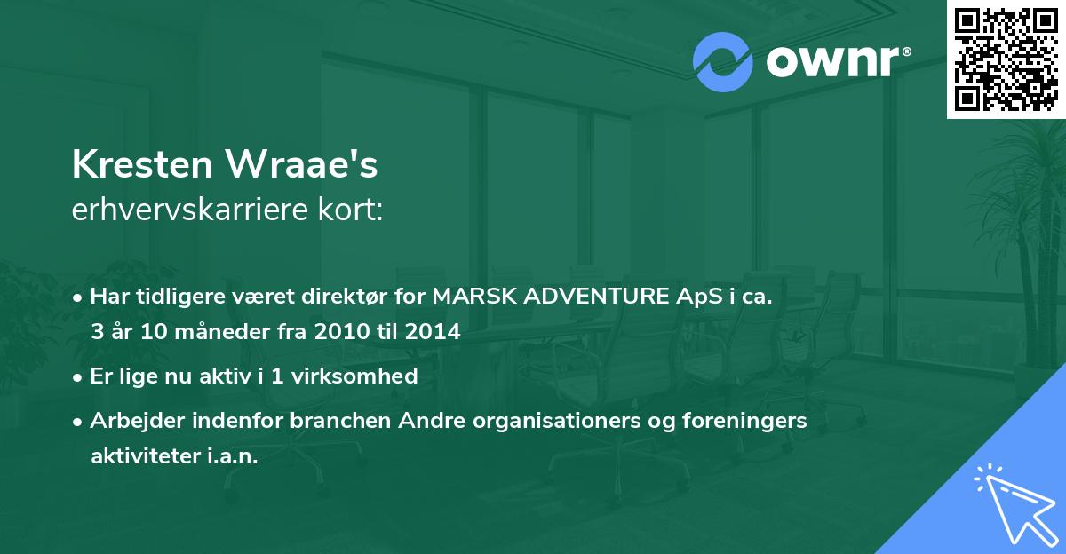 Kresten Wraae's erhvervskarriere kort