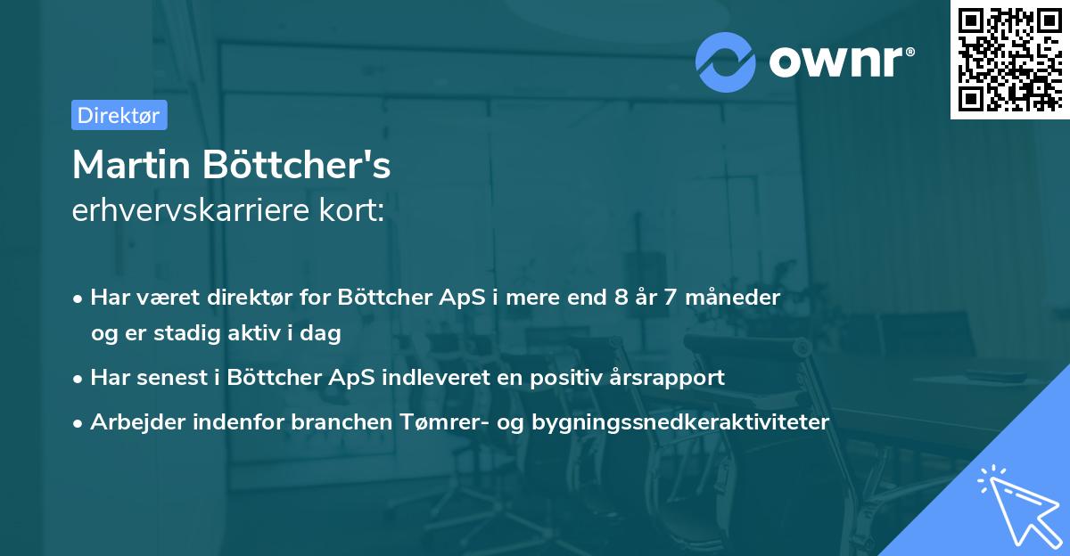 Martin Böttcher's erhvervskarriere kort