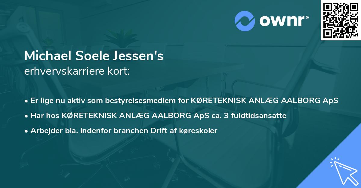 Michael Soele Jessen's erhvervskarriere kort