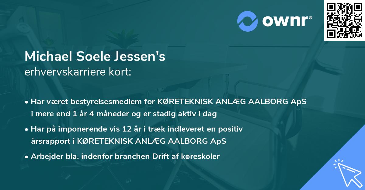 Michael Soele Jessen's erhvervskarriere kort