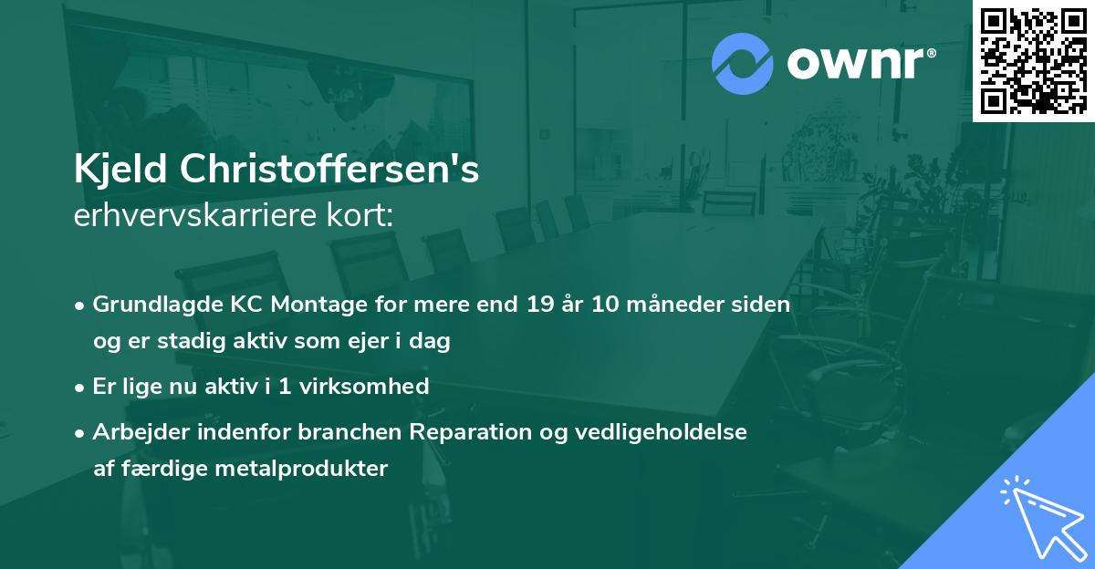 Kjeld Christoffersen's erhvervskarriere kort