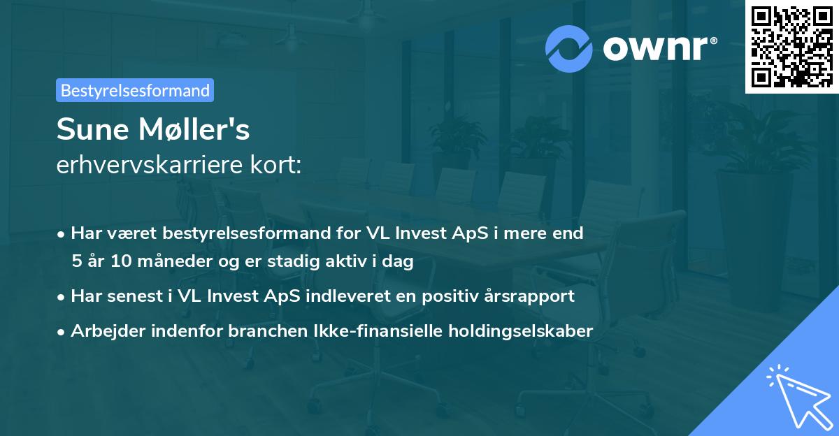 Sune Møller's erhvervskarriere kort