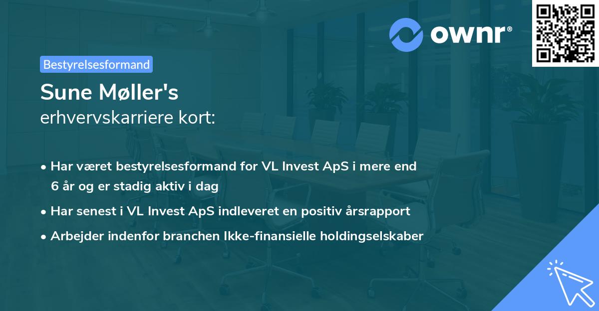 Sune Møller's erhvervskarriere kort