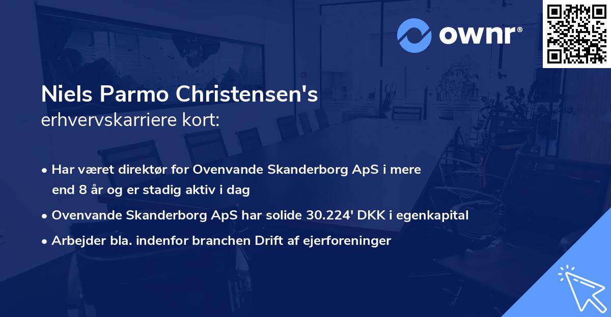 Niels Parmo Christensen's erhvervskarriere kort