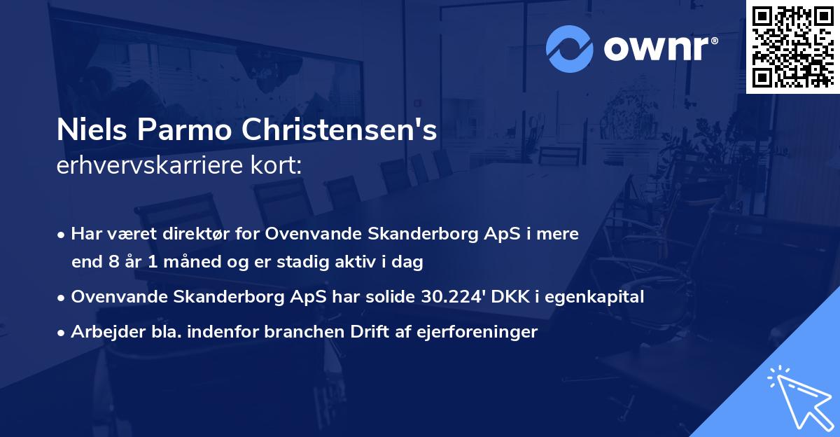 Niels Parmo Christensen's erhvervskarriere kort