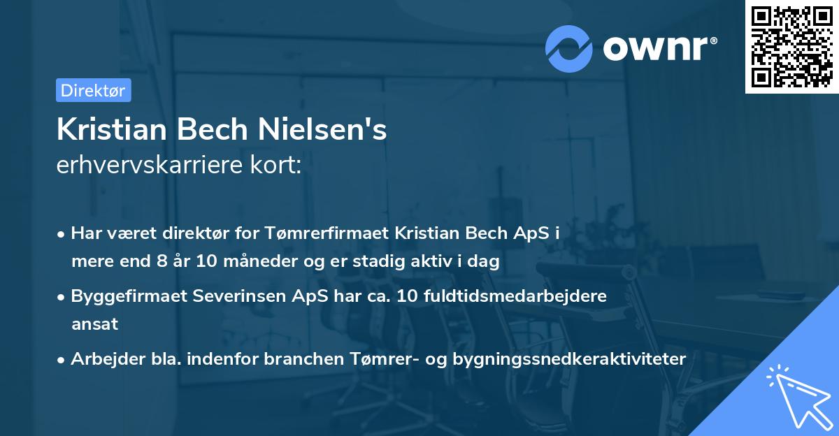 Kristian Bech Nielsen's erhvervskarriere kort