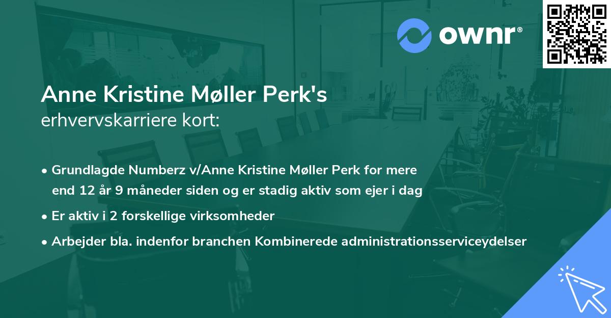 Anne Kristine Møller Perk's erhvervskarriere kort