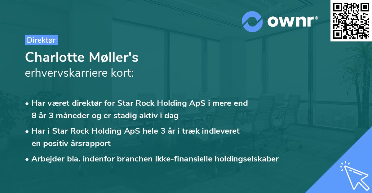 Charlotte Møller's erhvervskarriere kort