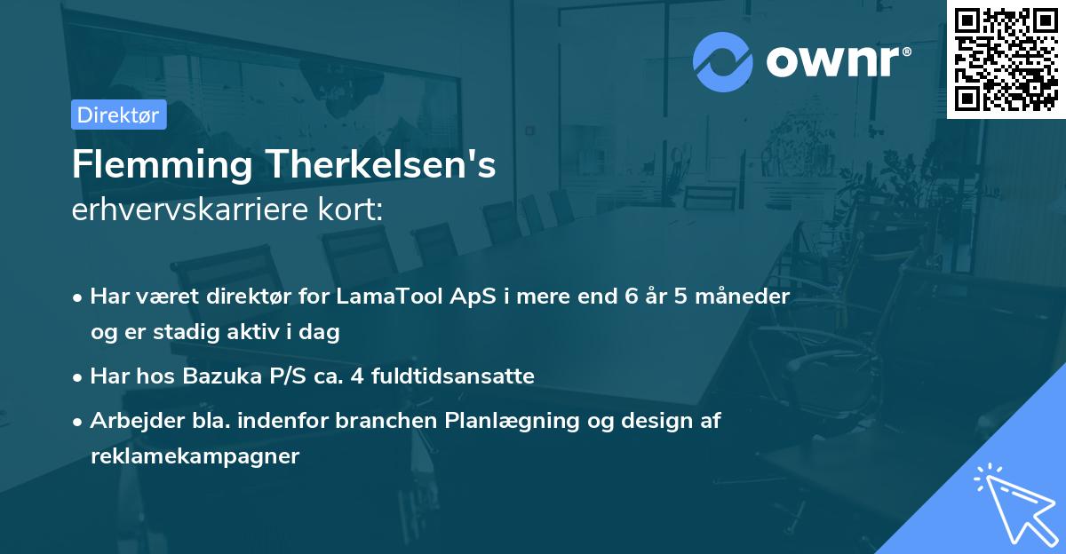 Flemming Therkelsen's erhvervskarriere kort