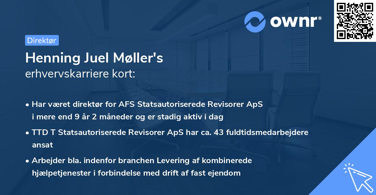 Henning Juel Møller's erhvervskarriere kort