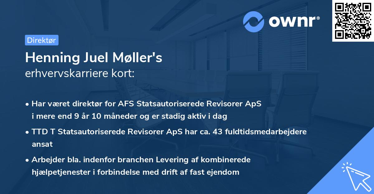 Henning Juel Møller's erhvervskarriere kort